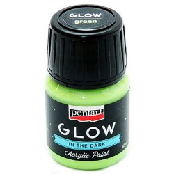Pentart Glow in The Dark Acrylic Paint Green 30 ml